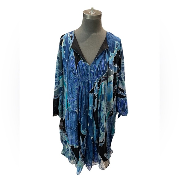 DVF Fleurette Printed Silk Chiffon Mini Dress 4 - Picture 1 of 12